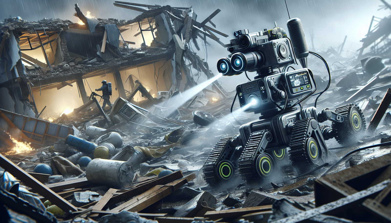 Robots de rescate TASAR en misiones de emergencia con tecnología IA